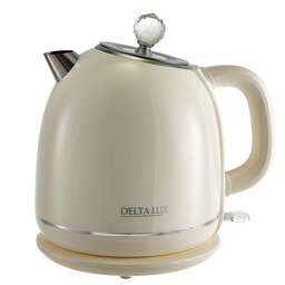 DELTA LUX DE-1018 (1,7 л. металл/пластик) белый