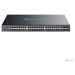 TP-LINK SMB TP-Link SG3452XMPP Omada 48-портовый гигабитный управляемый РоЕ-коммутатор уровня L2+ (40 портов PoE+ и 8 портов PoE++) с 4 SFP+ слотами 10G