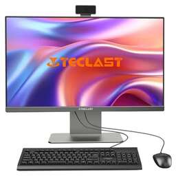 TECLAST Моноблок V24 Air 23.8" Full HD i7 13620H (2.4) 16Gb SSD1Tb UHDG Windows 11 Pro GbitEth WiFi BT 120W клавиатура мышь Cam серый 1920x1080