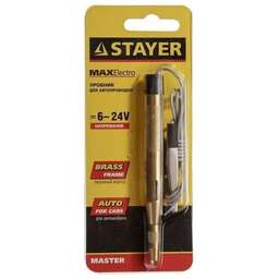 STAYER Пробник напряжения 2574_z01 золотистый