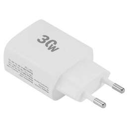 DIGMA Сетевое зарядное устройство DGW3D, 1xUSB-A +1xUSB-C, 30Вт, 3A, белый [dgw3d0f110wh]