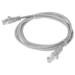 SUPRLAN Патч-корд 10-0143 UTP RJ-45 вил.-вилка RJ-45 кат.5E 2м серый LSZH 26AWG