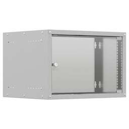 NTSS Шкаф коммутационный -WL6U5535GS настенный, стеклянная передняя дверь, 6U, 550x370x350 мм