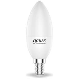 GAUSS Умная лампа Smart Home E14 RGB 5Вт 470lm Wi-Fi (1шт) [1190112]