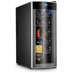 WEISSGAUFF Винный шкаф WWC-12 Bottle 1-нокамерн. черный (433549)