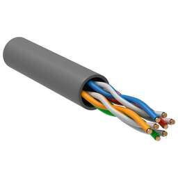 ITK Кабель информационный Generica BC1-C5E04-121-305-T-R-G кат.5E UTP 4 пары 24AWG 100Om LSZH внутренний 305м серый