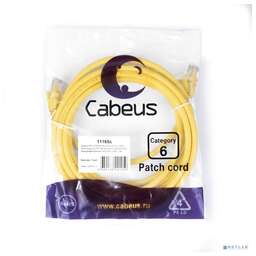 Cabeus PC-UTP-RJ45-Cat.6-3m-YL-LSZH
