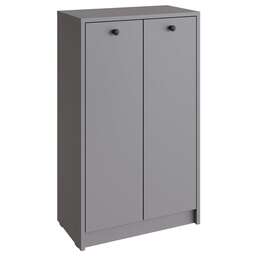 МЕБЕЛЬ-КОМПЛЕКС Найс Тумба для обуви высокая Серый шифер/Серый шифер (1 кор.)