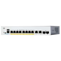 CISCO Коммутатор Catalyst 1300, 8x 10/100/1000 Ethernet RJ45 ports, 2x1Gb RJ45/SFP Combo uplinks, Fanless, Ext Power Supply, C1300-8T-E-2G