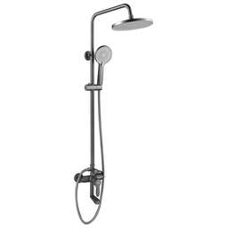 GOTA ROCIO G690272-GOTA Душевая система 3-х функц. со смесителем (в компл. шланг и душ.лейка) графит латунь