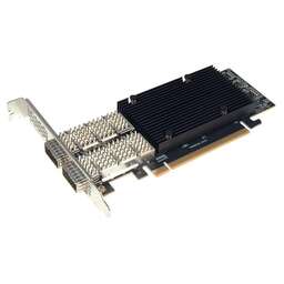 STLAB Сетевой адаптер N-1200 2x100GbE (100/50/40/25/10GbE), PCIe 4.0 x16, QSFP56, BCM57508 Ethernet Adapter