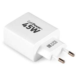 DIGMA Сетевое зар./устр. Pro DPW4A 45W 3A (PD+QC) USB-C/USB-A универсальное белый (DPW4A5GX11WH)