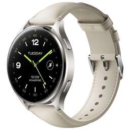 XIAOMI Смарт-часы Watch 2 1.43" AMOLED корп.серый рем.белый разм.брасл.:140-210мм (BHR9306GL)