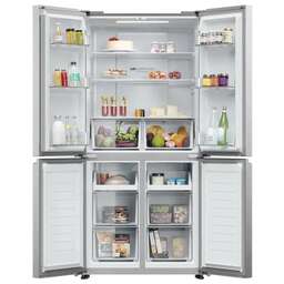 HAIER Холодильник трехкамерный HTF-425DM7RU Side by Side, инверторный серебристый