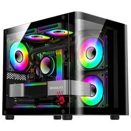 BLOODY Корпус BD-CC104 черный без БП mATX 5x120mm 1xUSB2.0 1xUSB3.0 audio