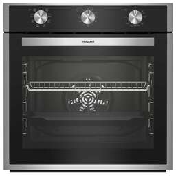 HOTPOINT Духовой шкаф FE9 814 H IX, нержавеющая сталь/черный