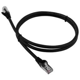 LANMASTER Патч-корд LAN-PC45/S6-1.0-BK FTP RJ-45 вил.-вилка RJ-45 кат.6 1м черный LSZH