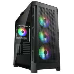 COUGAR Корпус Airface Pro RGB Black, 4х120mm ARGB Fan, ARGB Fan Hub, без БП, черный, E-ATX