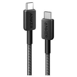 ANKER Кабель 322, USB Type-C (m) - USB Type-C (m), 1.8м, MFI, в оплетке, 3A, черный [a81f5g11]