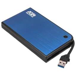 AGESTAR Внешний корпус для HDD/SSD 3UB2A14 SATA II пластик/алюминий синий 2.5"