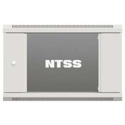 NTSS Шкаф коммутационный Премиум -W6U6060GS-2 настенный, стеклянная передняя дверь, 6U, 600x370x600 мм