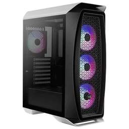 AEROCOOL Корпус MidiTower ONE-FROST-G-WT-V1 white (ATX, без БП, 2xUSB3.2) (4710562752335)