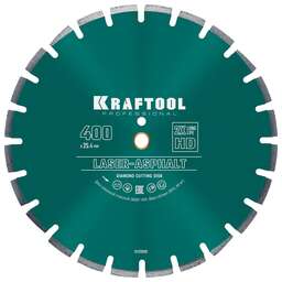 KRAFTOOL LASER-ASPHALT 400 мм (25.4/20 мм, 10х3.4 мм), алмазный диск (36687-400)