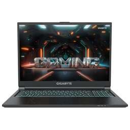 GIGABYTE Ноутбук игровой G6 16", 2023, IPS, Intel Core i7 13620H 2.4ГГц, 10-ядерный, 16ГБ DDR5, 1ТБ SSD, NVIDIA GeForce RTX 4060 для ноутбуков - 8 ГБ, Windows 11 Home, черный [kf-h3kz854sh]