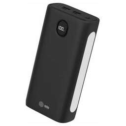 CACTUS Внешний аккумулятор (Power Bank) CS-PBFSJA-30000, 30000мAч, черный