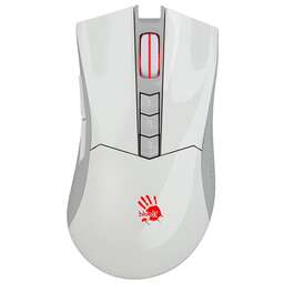A4TECH Мышь беспроводная Bloody R90 Plus, игровая, радио, оптическая, USB, 5000dpi, белый [r90 plus greuish white]
