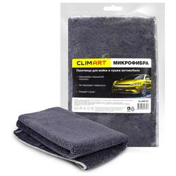 Clim Art Полотенце из микрофибры для мойки и сушки автомобиля ClimArt 50х60 CLA00743