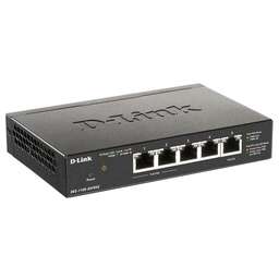 D-LINK Коммутатор DGS-1100-05PDV2/A1A Настраиваемый L2 с 5 портами 10/100/1000Base-T (2 порта PoE, 1 порт для питания коммутатора по PoE). Питание осу