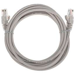 REXANT Патч-корд U/UTP, CAT 5e, RJ45-RJ45, 26AWG, LSZH, серый, 3м