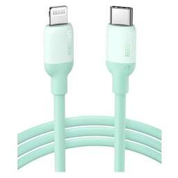 UGREEN Кабель US387, Lightning (m) - USB Type-C (m), 1м, MFI, 3A, зеленый [20308_]