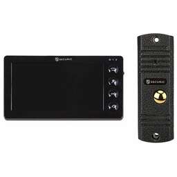 SECURIC Цветной монитор видеодомофона 7" формата AHD (модель AC-435) в комплекте с вызывной видеопанелью с кнопкой