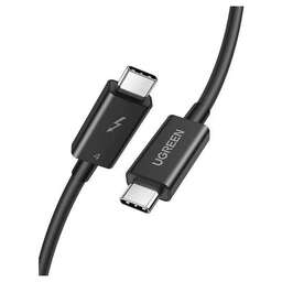 UGREEN Кабель US501, USB Type-C - USB Type-C, ферритовый фильтр , 0.8м, черный [30389]