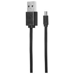 SUNWIND Кабель micro USB (m) - USB (m), 1м, плоский, 2A, черный