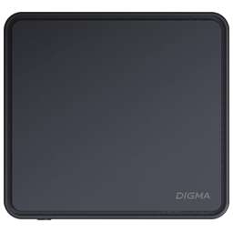 DIGMA Неттоп Mini Office Cel N4020 (1.1) 8Gb SSD256Gb UHDG 600 CR Windows 11 Professional GbitEth WiFi BT 36W черный (DPCN-8CXW01)