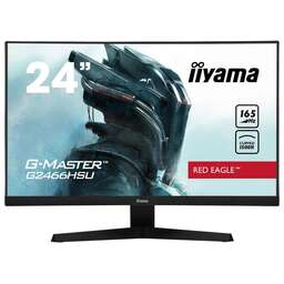 IIYAMA 23.6" Монитор Red Eagle G2466HSU-B1, 1920x1080, VA, 165Гц, 2хHDMI, 1хDP, изогнутый, черный
