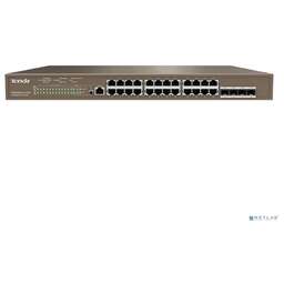 TENDA TEG5328P-24-410W Коммутатор L3 управляемый в стойку PoE 24-Ports 10/100/1000 Base-T + 4-Ports 1000 Base-X SFP (PoE бюджет 370W)