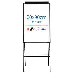 DELI Флипчарт 7890 лак 90x60см на подставке белый/черный с аксессуарами