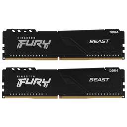 KINGSTON Оперативная память Fury Beast Black KF426C16BBK2/8 DDR4 - 2x 4ГБ 2666МГц, DIMM, Ret