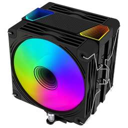 BLOODY Устройство охлаждения(кулер) BD-AC230-ARGB1 ARGB Soc-AM5/AM4/1200/1700/1851 черный 4-pin 22-32dB Al+Cu LCD 230W 715gr Ret (BD-AC230-ARGB1-BK)