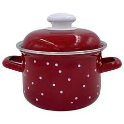 ЛЫСЬВА 1615АП2/8Вш White dots Вишневый эмал цил 4,5л