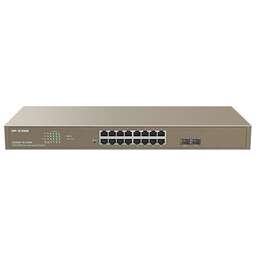 TENDA Коммутатор 16GE/2SFP POE MANAGED G3318P-16-250W IP-COM