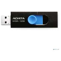 A-DATA Flash Drive 32GB <AUV320-32G-RBKBL> UV320, USB 3.2, черный/голубой