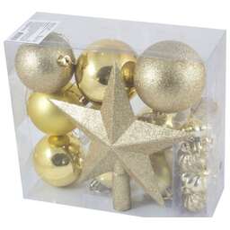 ВОЛШЕБНАЯ СТРАНА Набор шаров + звезда SYCB17-518 18шт. 003373