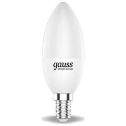 GAUSS Умная лампа IoT Smart Home E14 5Вт 470lm Wi-Fi (упак.:1шт) (1100112)