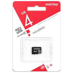 SMARTBUY (SB4GBSDCL4-00) MicroSDHC 4GB Class4