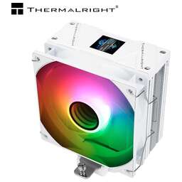 THERMALRIGHT Устройство охлаждения(кулер) Assassin Spirit 120 EVO ARGB Soc-AM5/AM4/1200/1700/1851 белый 4-pin 28.2dB Al+Cu 525gr Ret (AS120-EVO-WH)